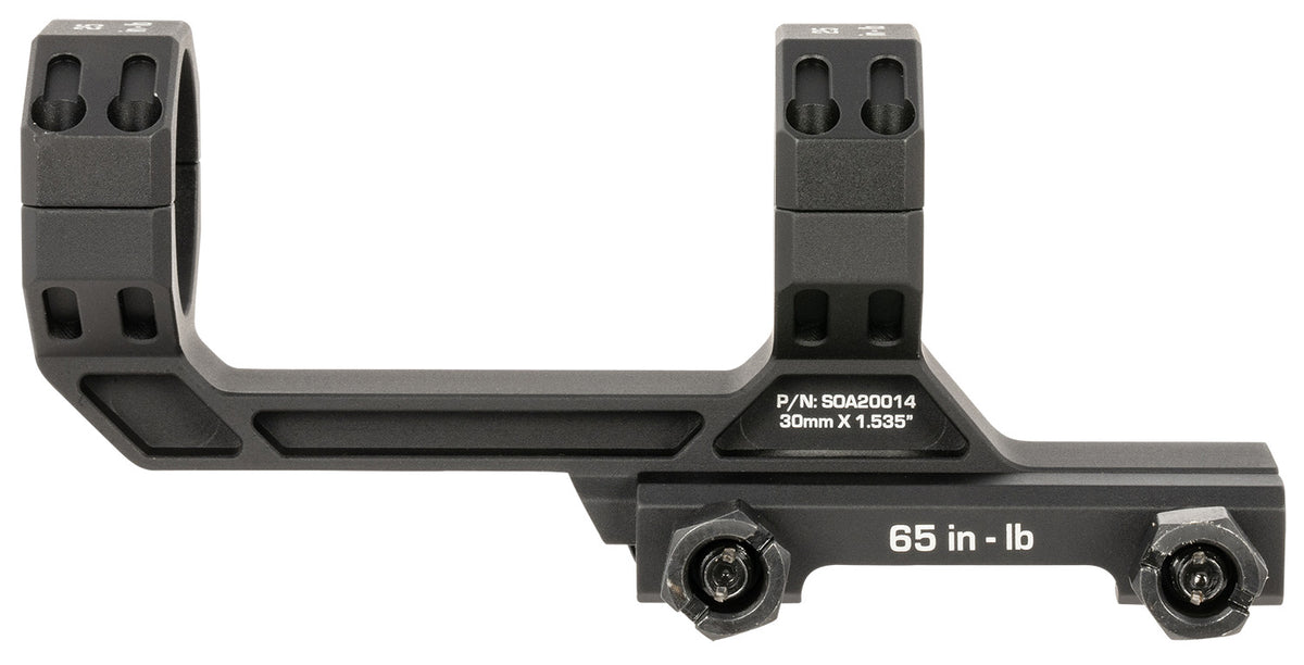Sig Sauer SOA20014 Alpha MSR 30mm Tube Scope Mount Ring Combo Black Aluminum Picatinny Rail Mount