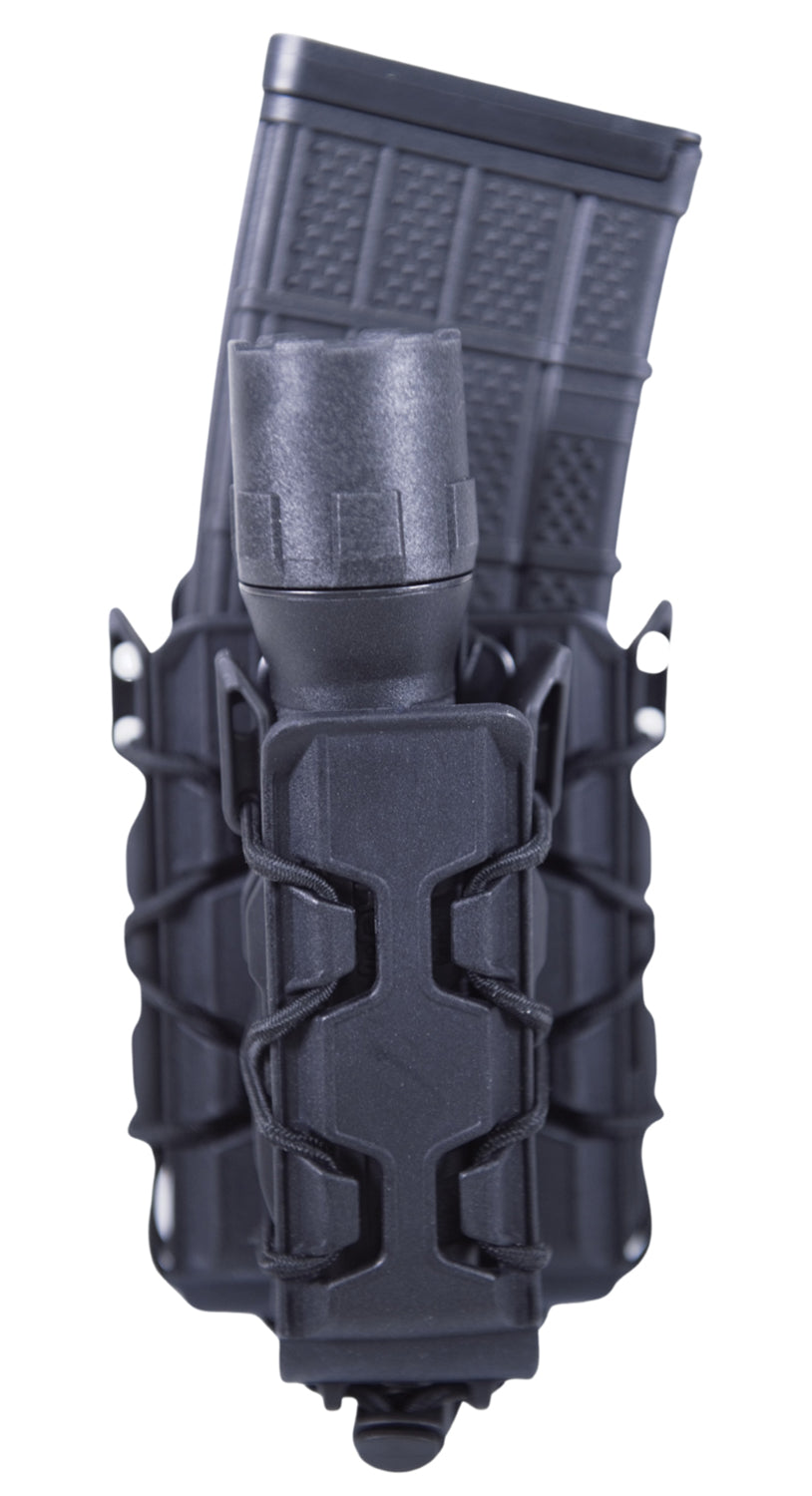 High Speed Gear Double Decker TACO Double Pouch Black Polymer w/ HSGI Clip 2" Belt
