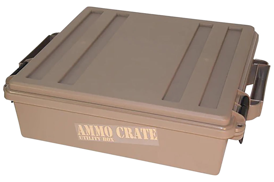 MTM Case-Gard Ammo Crate Utility Box ACR572 Dark Earth Polypropylene 85 Pound Capacity