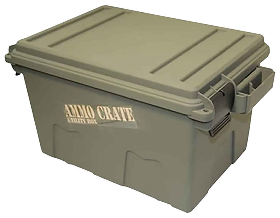 MTM Case-Gard Ammo Crate Utility Box ACR718 Army Green Polypropylene ATV Tie-Down Handles