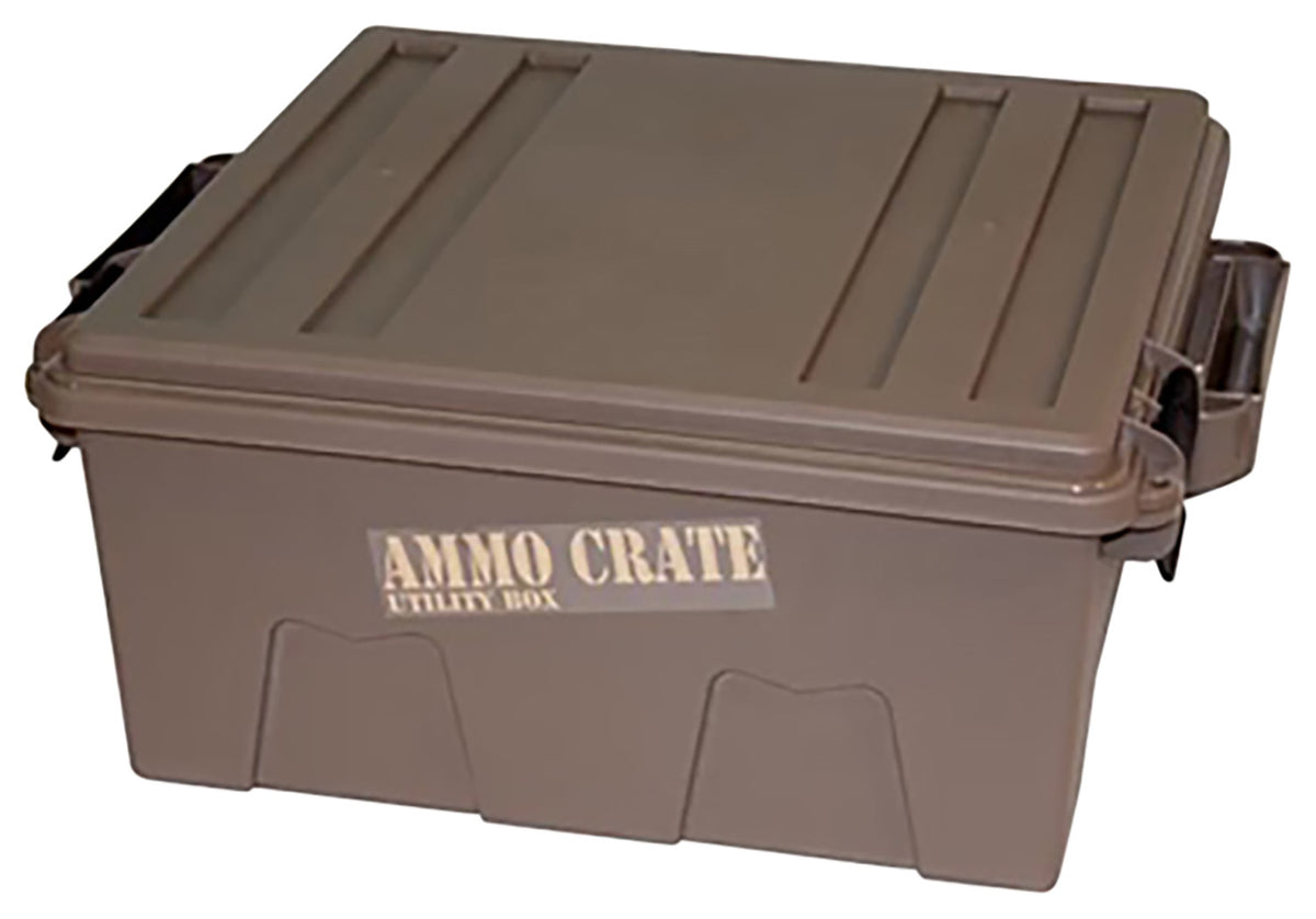 MTM Case-Gard Ammo Crate Utility Box ACR872 Dark Earth Polypropylene ATV Tie-Down Points