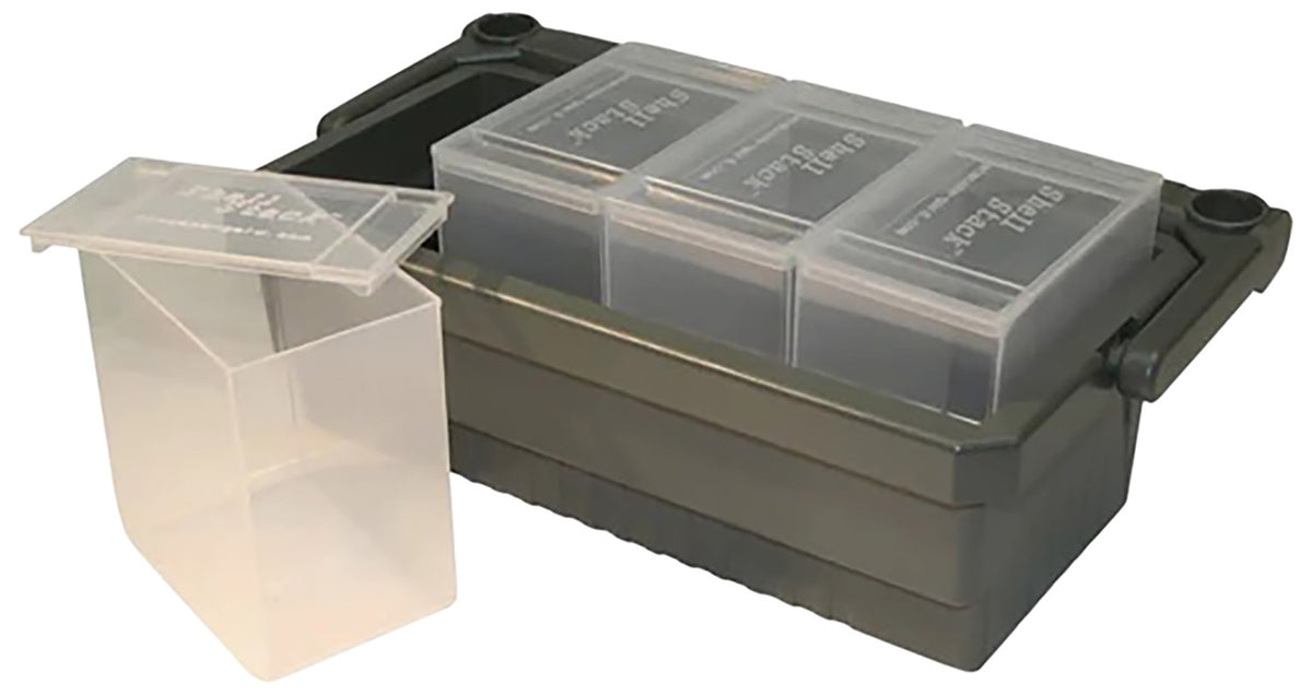 MTM Case-Gard Shotshell Box SS2500 12 Gauge 25 Round Clear Polypropylene 4 Pack Stackable