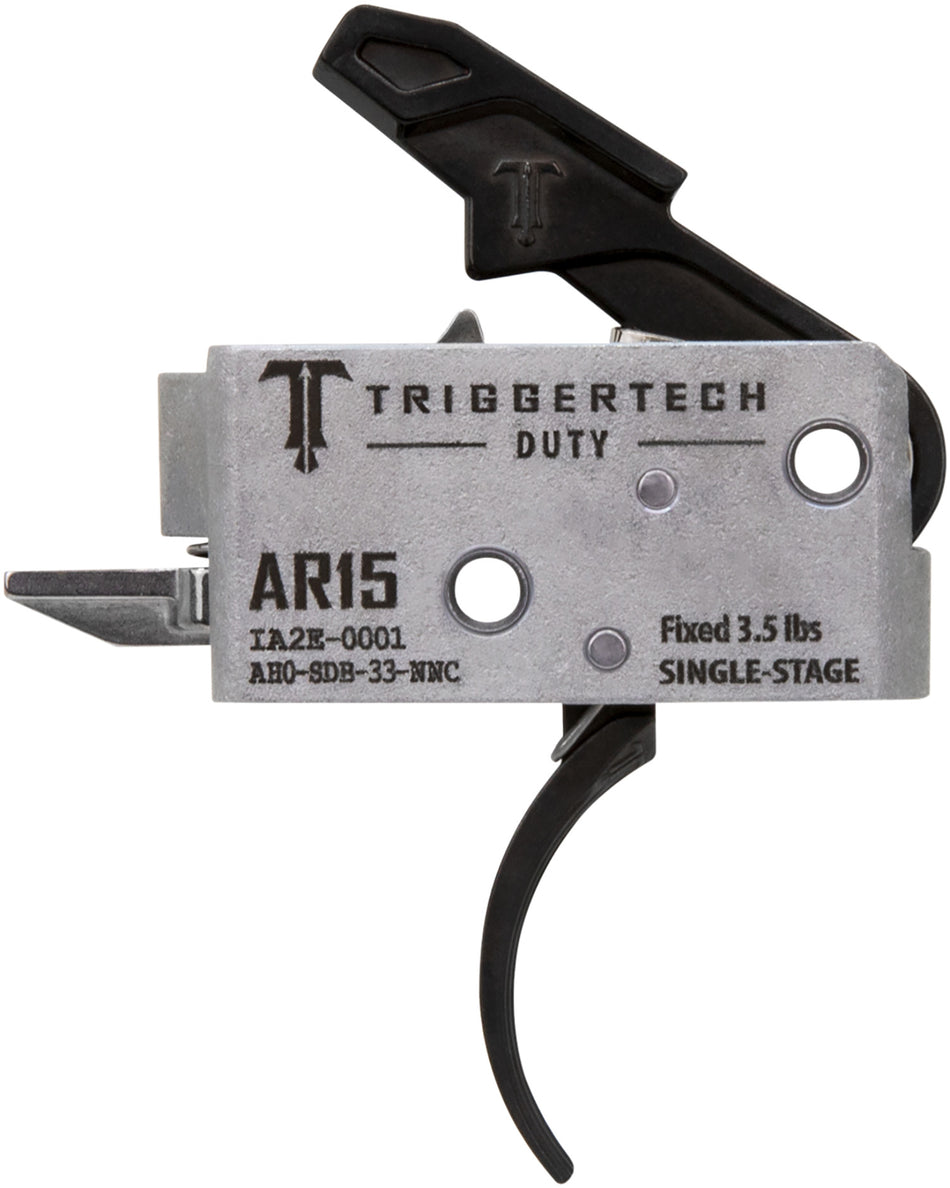 AR-15 Duty Single-Stage Curved Trigger by TriggerTech, 3.50 lbs Draw Weight