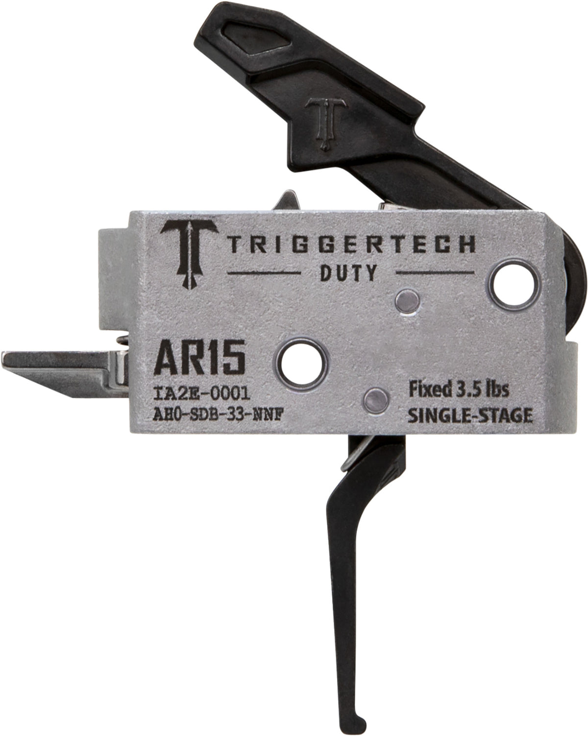 AR-15 Duty Single-Stage Flat Trigger by TriggerTech, 3.50 lbs Draw Weight