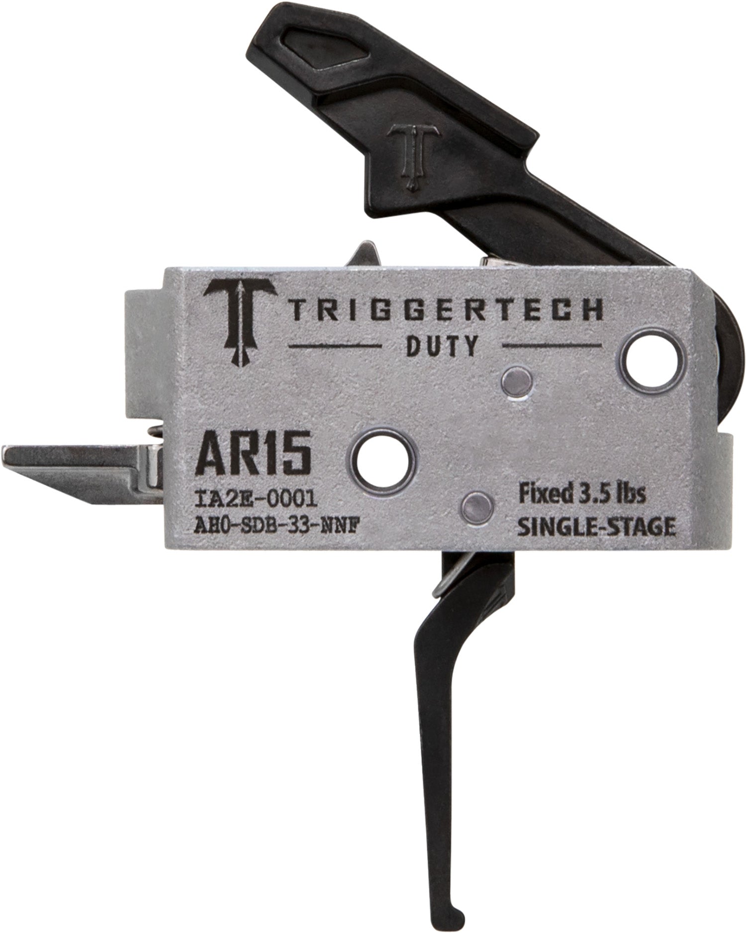 AR-15 Duty Single-Stage Flat Trigger by TriggerTech, 3.50 lbs Draw Weight
