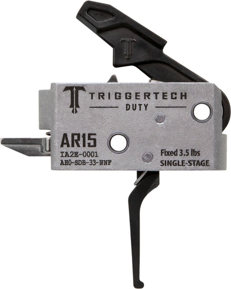 AR-15 Duty Single-Stage Flat Trigger by TriggerTech, 3.50 lbs Draw Weight