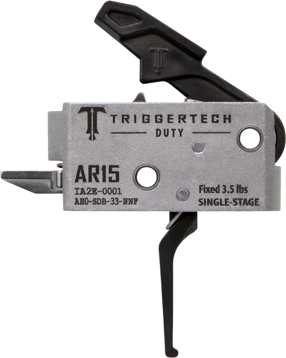 AR-15 Duty Single-Stage Flat Trigger by TriggerTech, 3.50 lbs Draw Weight