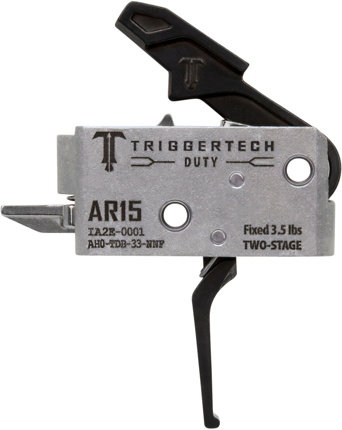 AR-15 Duty Two-Stage Flat Trigger by TriggerTech, 3.50 lbs Draw Weight