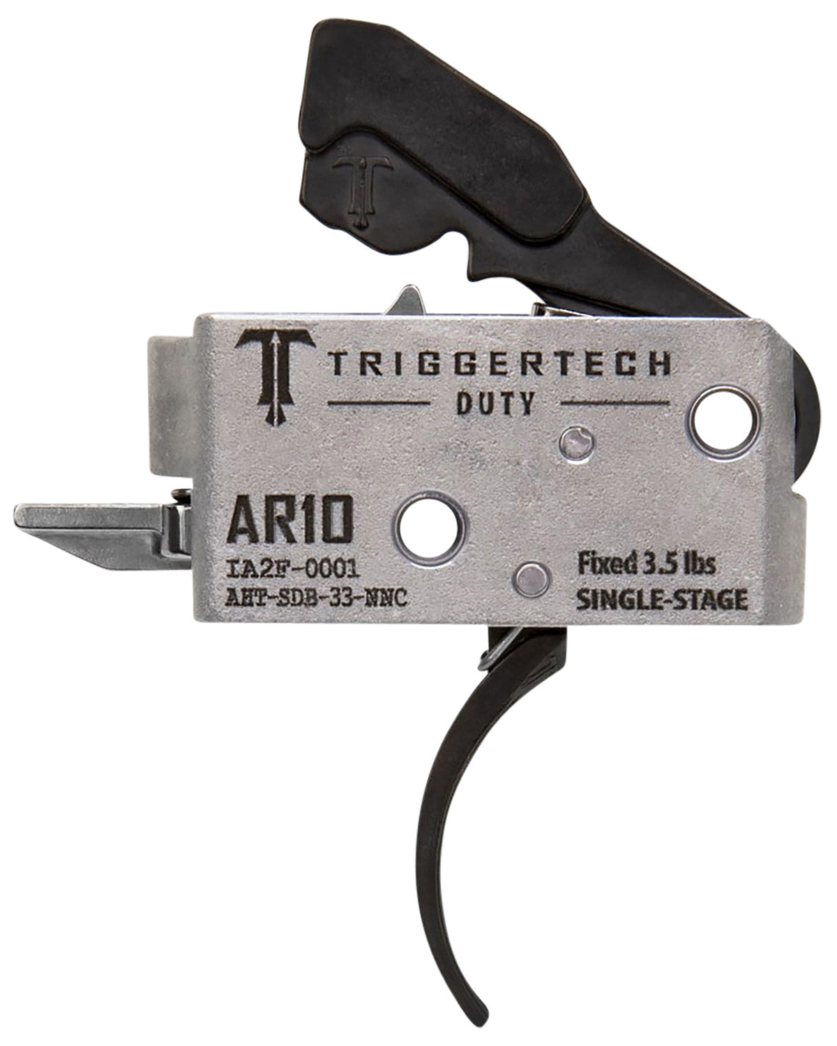 AR-10 Duty Single-Stage Curved Trigger by TriggerTech, 3.50 lbs Draw Weight