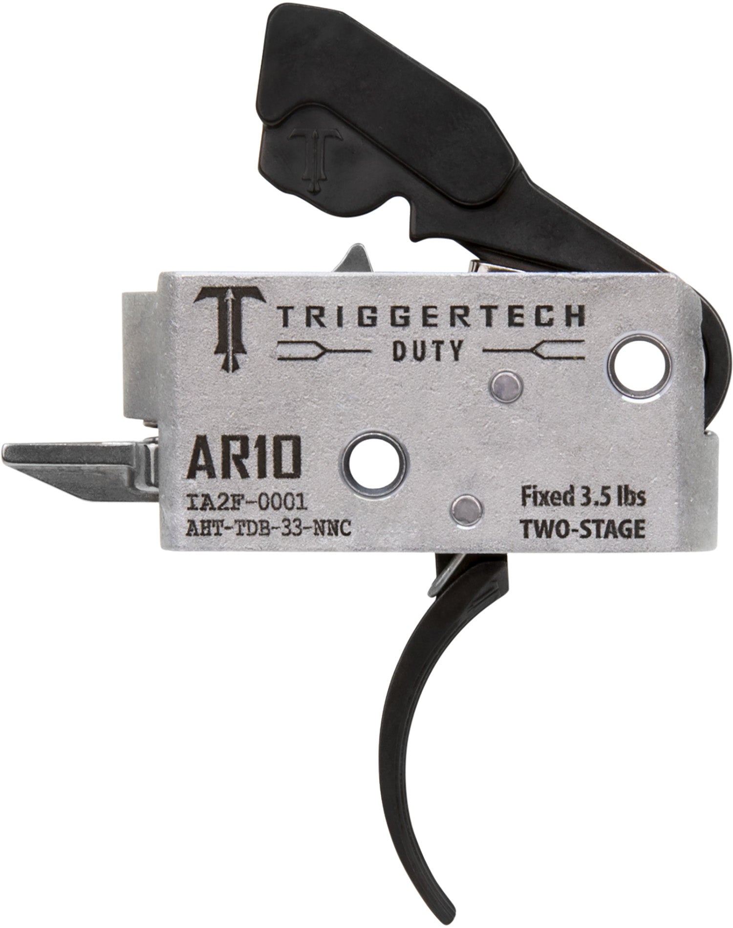 TriggerTech AR-10 Two-Stage Curved Duty Trigger 3.5 lb Pull Weight