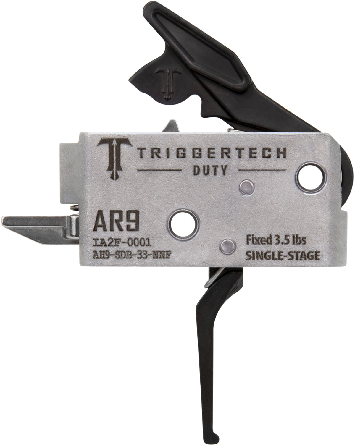 TriggerTech AR-9 Single-Stage Flat Duty Trigger 3.5 lb Pull Weight