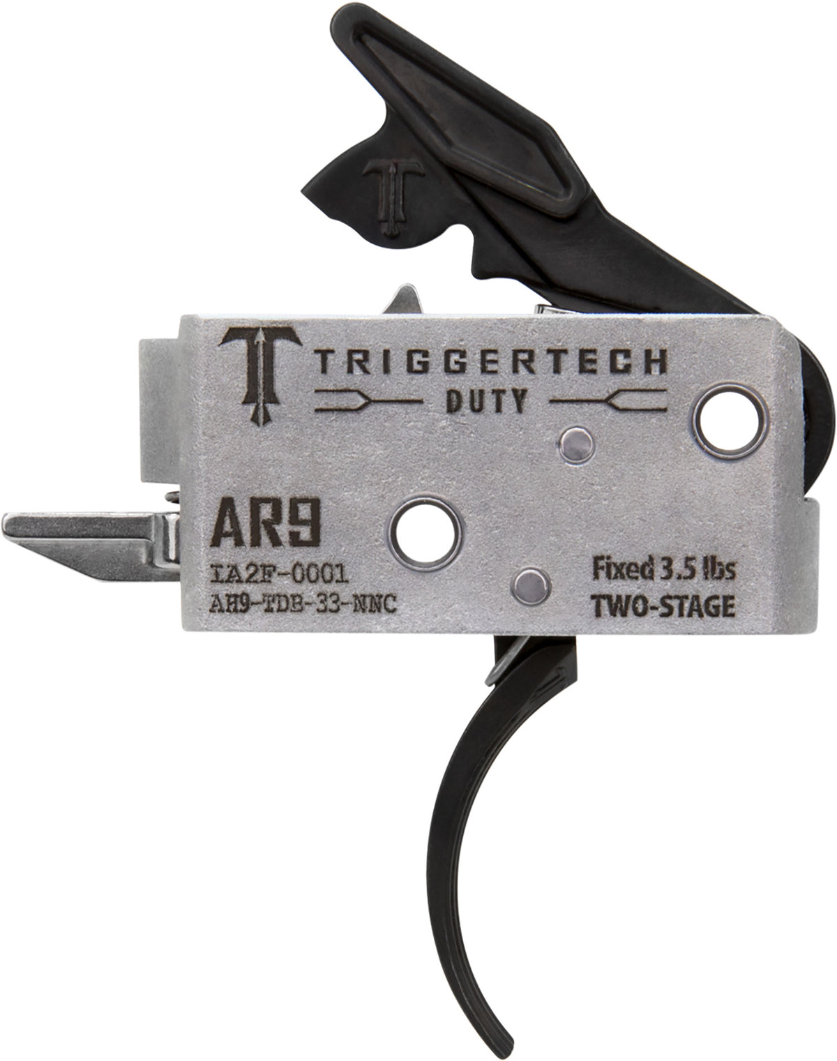 TriggerTech AR-9 Two-Stage Curved Duty Trigger 3.5 lb Pull Weight