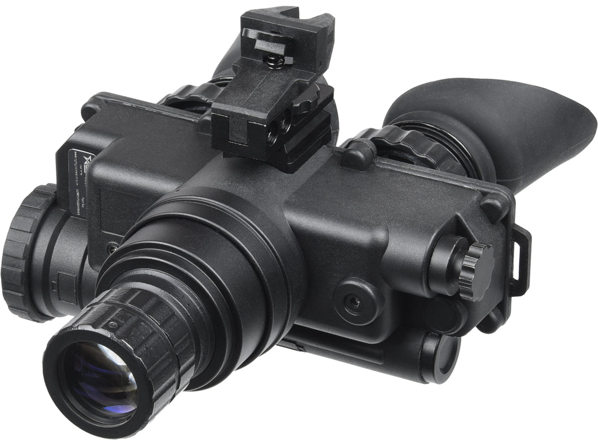 AGM Global Vision Wolf-7 PRO NL1 Gen 2+ Level 1 Night Vision Goggles 1x 27mm Green Filter 45-54 lp/mm Black