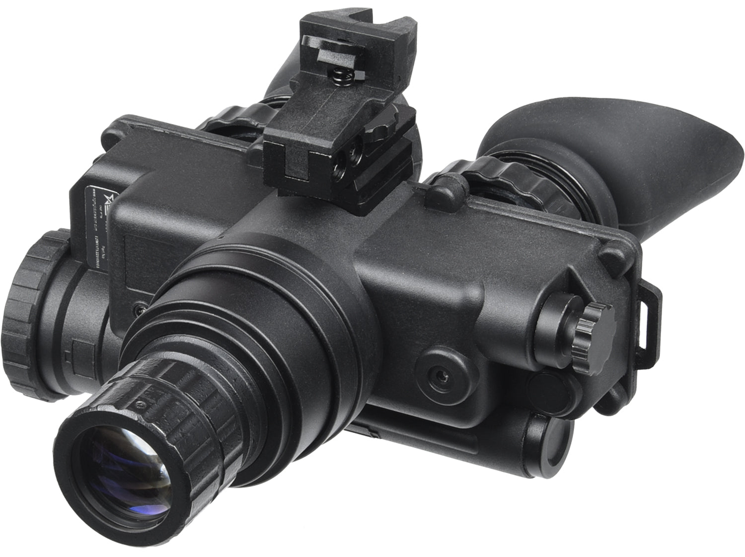 AGM Global Vision Wolf-7 PRO NL1 Gen 2+ Level 1 Night Vision Goggles 1x 27mm Green Filter 45-54 lp/mm Black