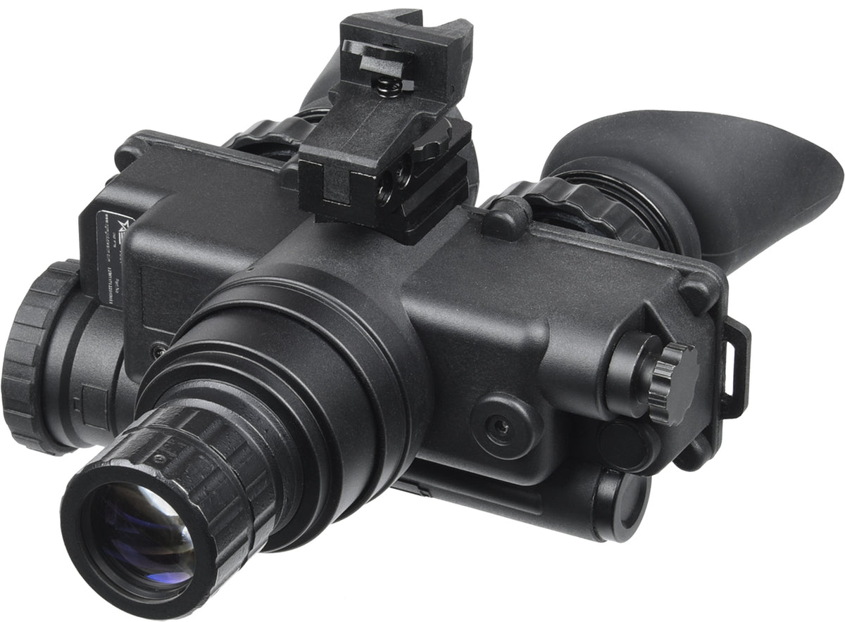 AGM Global Vision Wolf-7 PRO NW1 Gen 2+ Level 1 Night Vision Goggles 1x 27mm White Filter 45-54 lp/mm Black