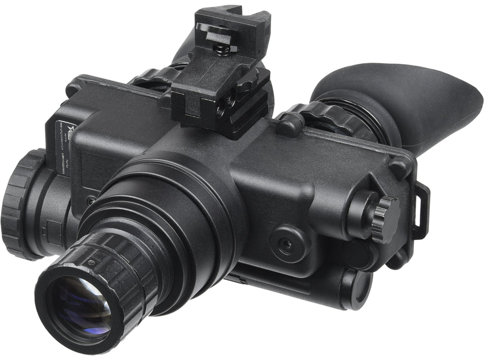 AGM Global Vision Wolf-7 PRO NW1 Gen 2+ Level 1 Night Vision Goggles 1x 27mm White Filter 45-54 lp/mm Black