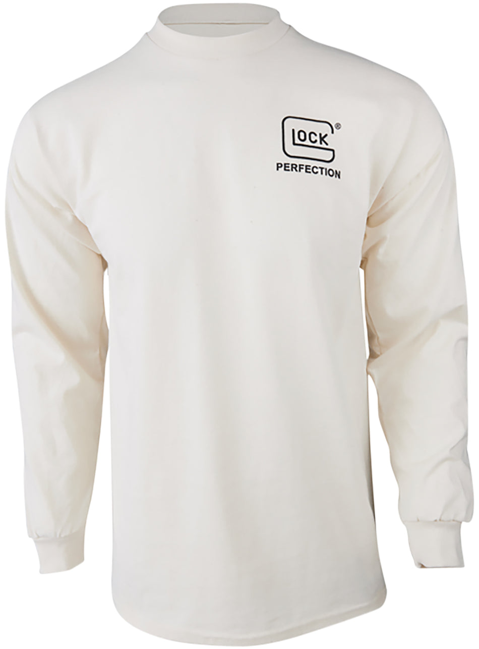 Glock Branded Born In Austria Long Sleeve Shirt Tan Size 2XL