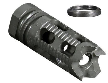 Yankee Hill 285M1 5-Port Comp/Brake Aggressive End Steel 1/2"-28 tpi 2.25" OAL 5.56mm