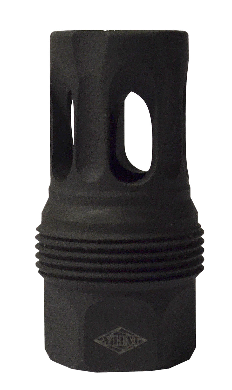 YHM sRx Short QD Flash Hider Black Phosphate Steel 11/16"-24 TPI for sRx Adapter System
