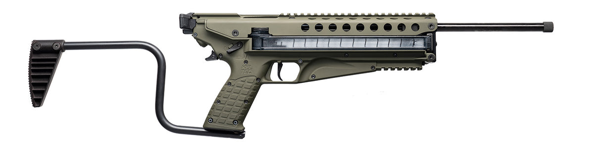 Kel-Tec R50GRN R50 5.7x28mm 50+1 16.10" Threaded Barrel, Green Receiver & Polymer Grip, Side-Folding Stock, Adjustable Sights, QD Sling Mount
