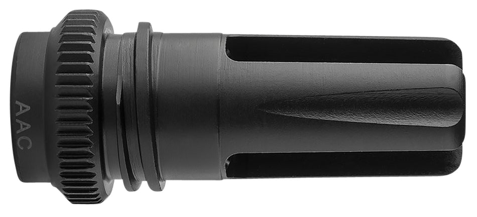 AAC BlackOut Flash Hider 22 Cal 1/2"-28 tpi Black Steel 51T Mount 64141