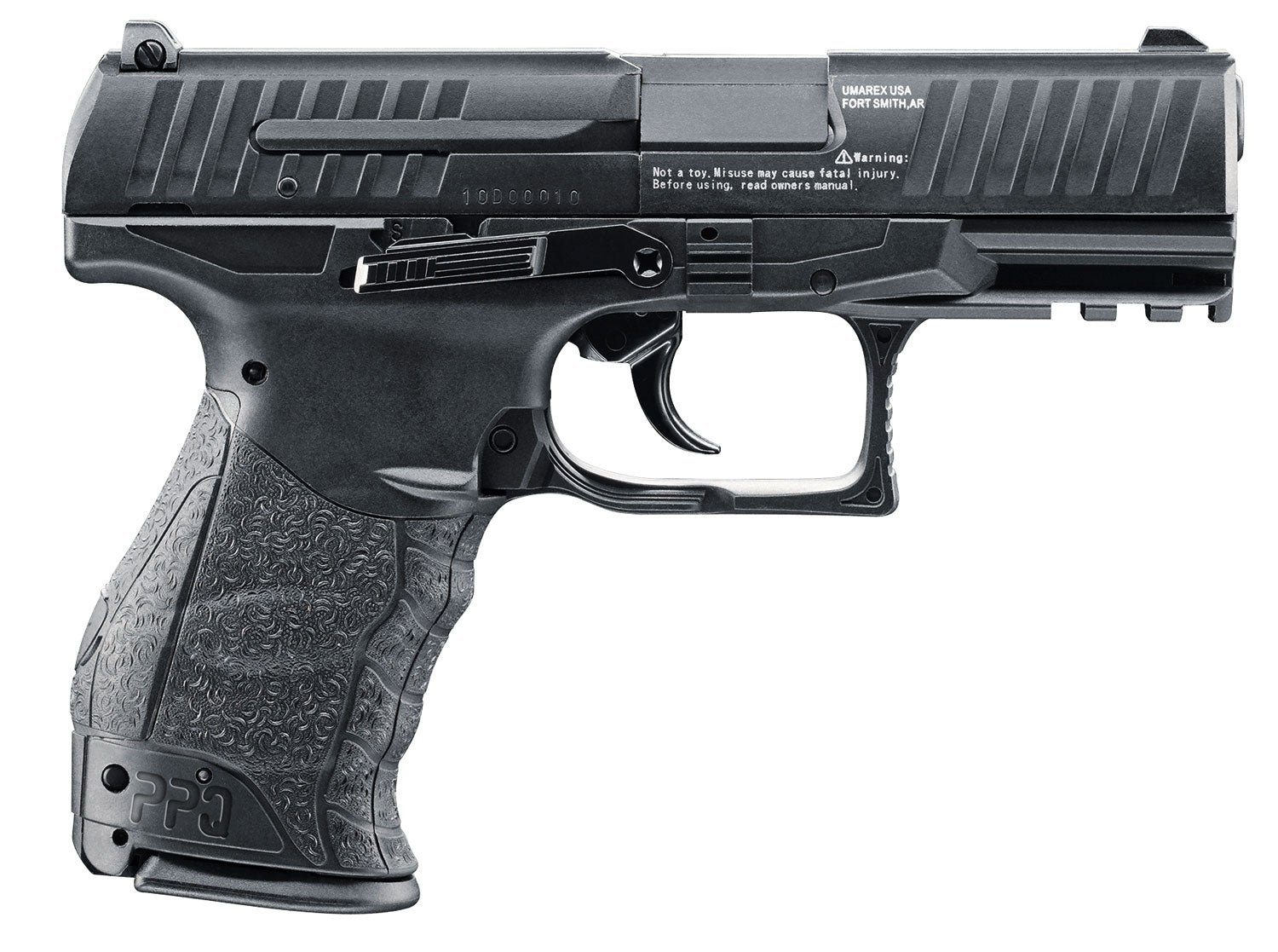 Umarex Walther PPQ CO2 Air Pistol 177 Cal Black 8rd 3.30 Barrel Manual Safety