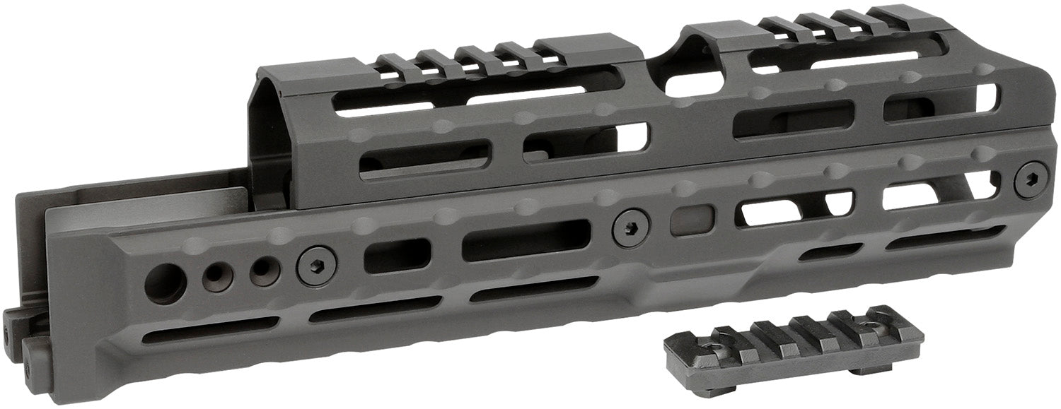 Midwest Industries MIAKALPHA100 AK Alpha Drop-In 10-Inch Handguard M-LOK Compatible Black Anodized Aluminum