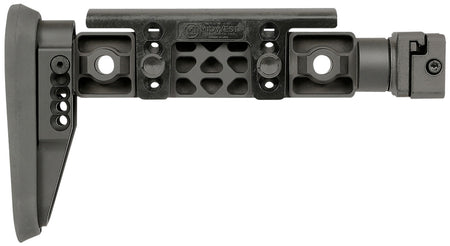 Midwest Industries MIALPHAFBSF Alpha Side Folding Adjustable Fixed Beam Stock Black Synthetic Picatinny Compatible