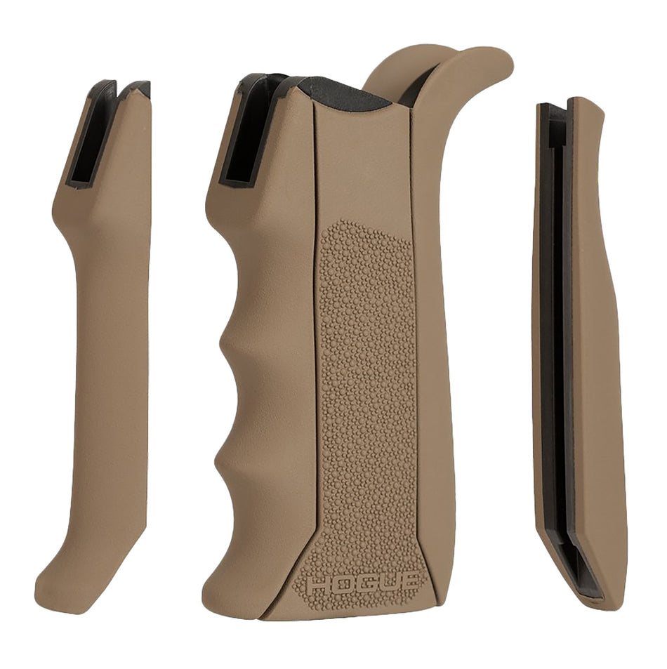 Hogue 13043 OverMolded Modular FDE Rubber Pistol Grip with Finger Grooves for AR-15/M16