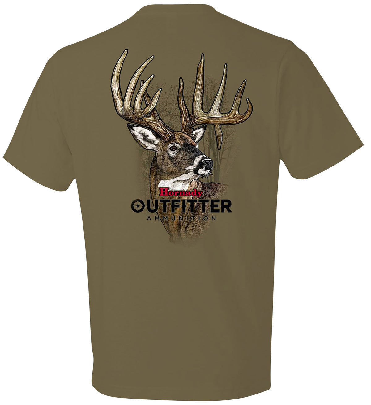 Hornady 31366 Semi-Fitted Big Buck Cotton T-Shirt 3XL Coyote Brown