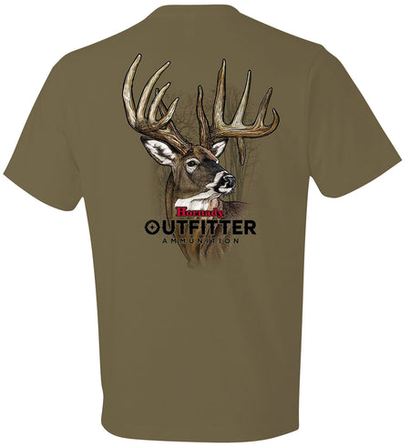 Hornady 31366 Semi-Fitted Big Buck Cotton T-Shirt 3XL Coyote Brown