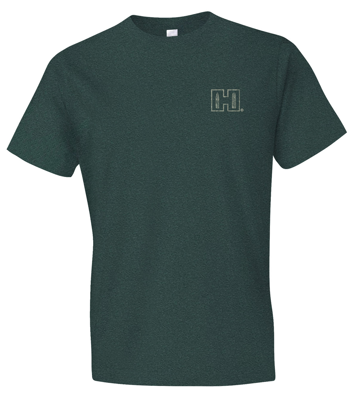 Hornady 31795 Double Rocker Semi-Fitted Short Sleeve T-Shirt Olive Heather 2XL