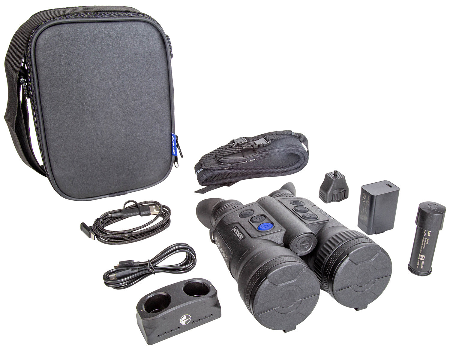 Pulsar Merger LRF XL50 Thermal Binoculars Black 2.5-20x 50mm with Integrated Laser Rangefinder