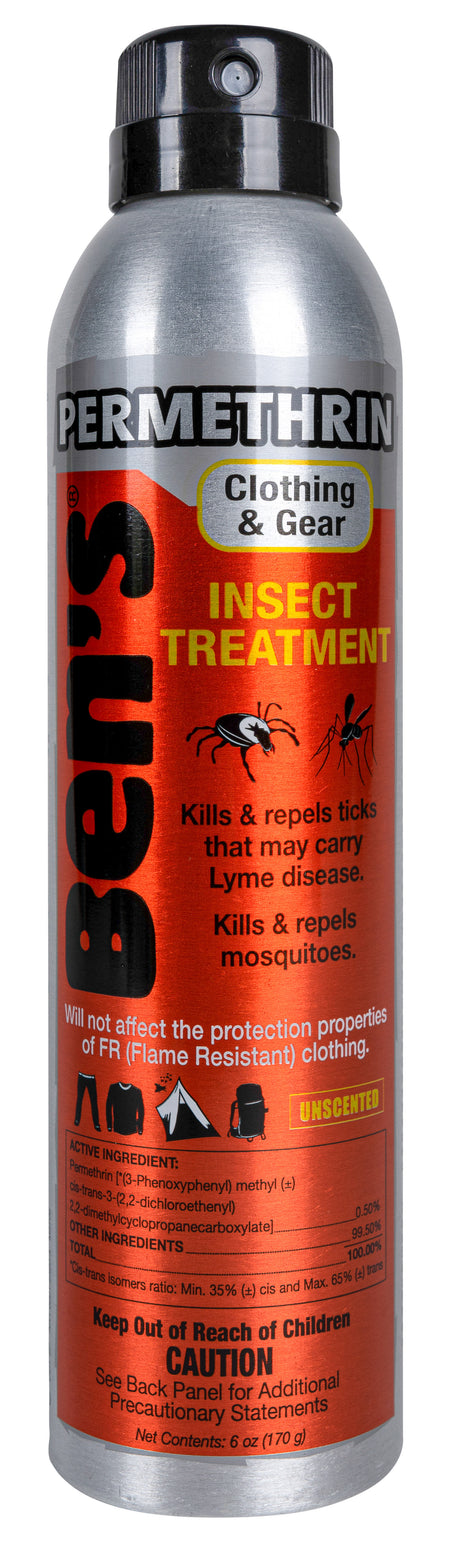 Ben's 00067600 0.5% Permethrin Clothing Gear Insect Repellent 6 oz Aerosol