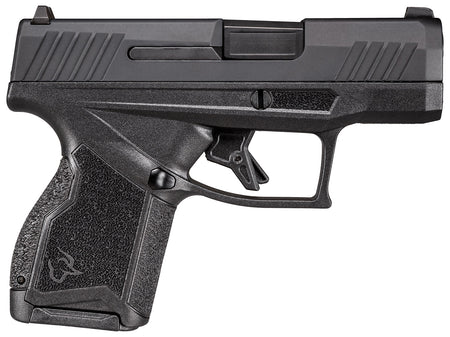 Taurus 1-GX4M931-10CK7 GX4 9mm Luger 10+1 3.06" Satin Black DLC Steel Barrel, Black Nitride Serrated Slide, Black Polymer Frame w/ Interchangeable Backstrap Grips Includes B&W US Flag Holster