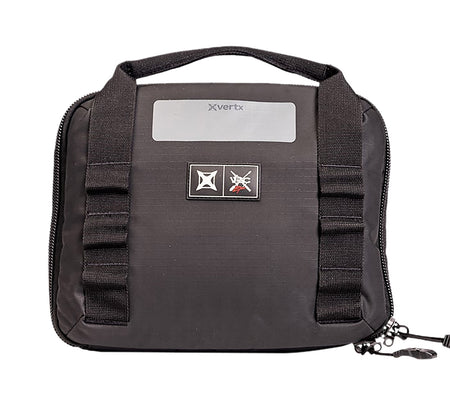 Vertx VTX5709 Black 420D Nylon VTAC Single Pistol Case for 2 Handguns and Extra Magazines