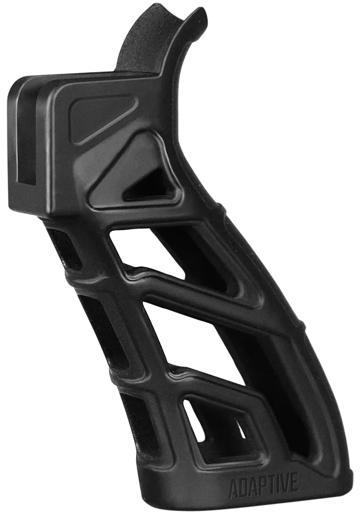 Adaptive Tactical AT01900 Lightweight Tactical AR Pistol Grip Black Polymer Skeletonized 25 Degree