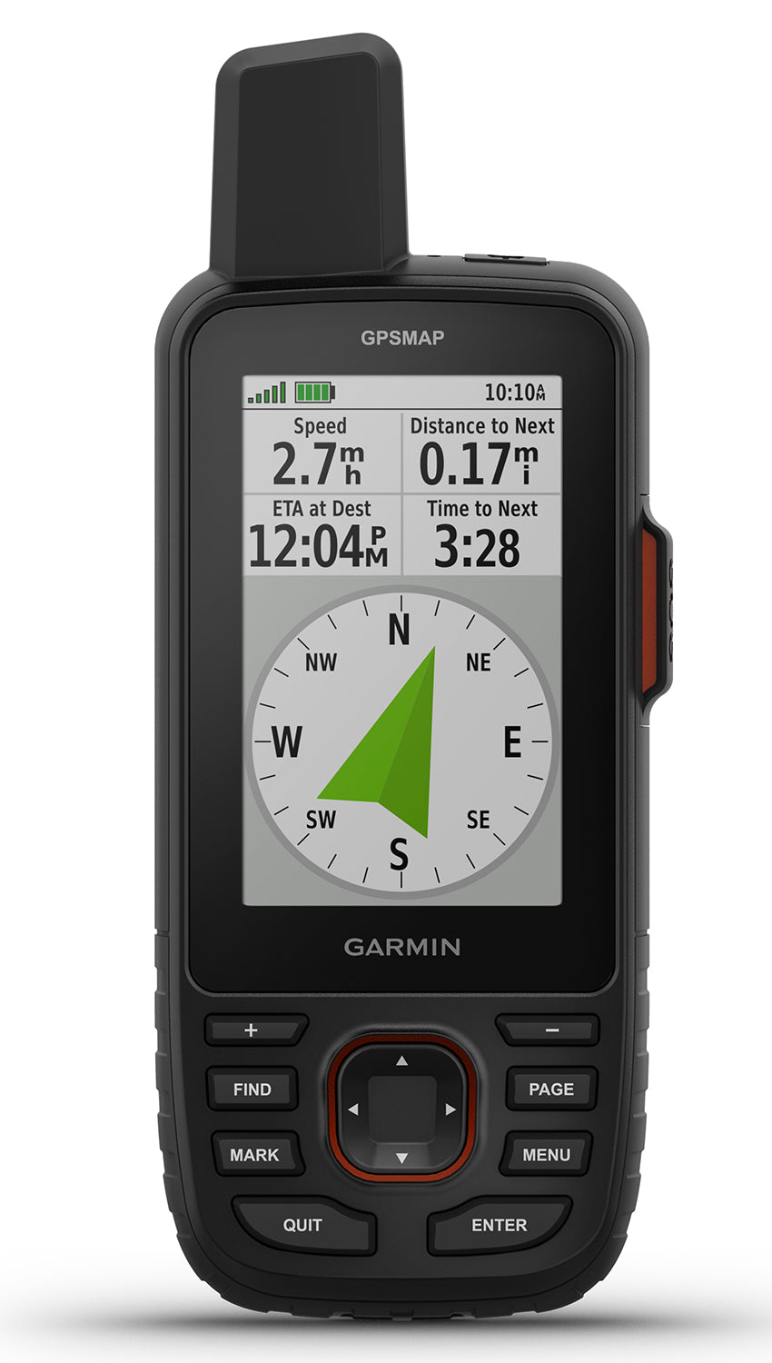 Garmin GPSMAP 67i GPS Navigation Device Black 16GB 3" Display Two-Way Messaging Interactive SOS