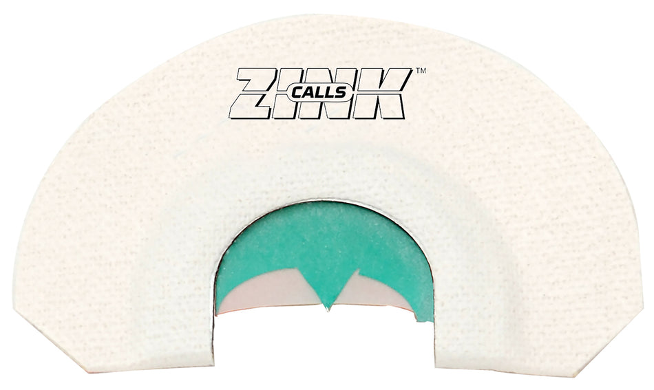 Zink ZNKZNK313 Wicked Lady Turkey Call Double Reed Medium Tension Bat Cut White