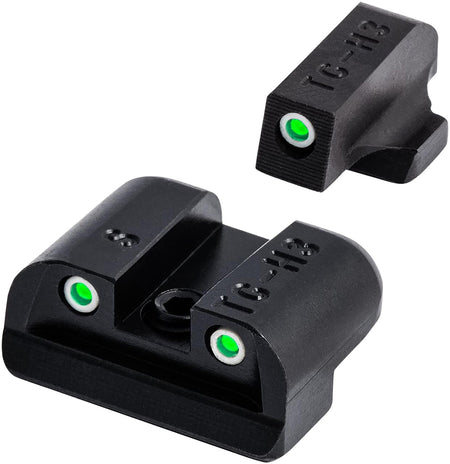 TruGlo TG231S2 Tritium Black Green Front Sight Green Rear Sight No Battery Required