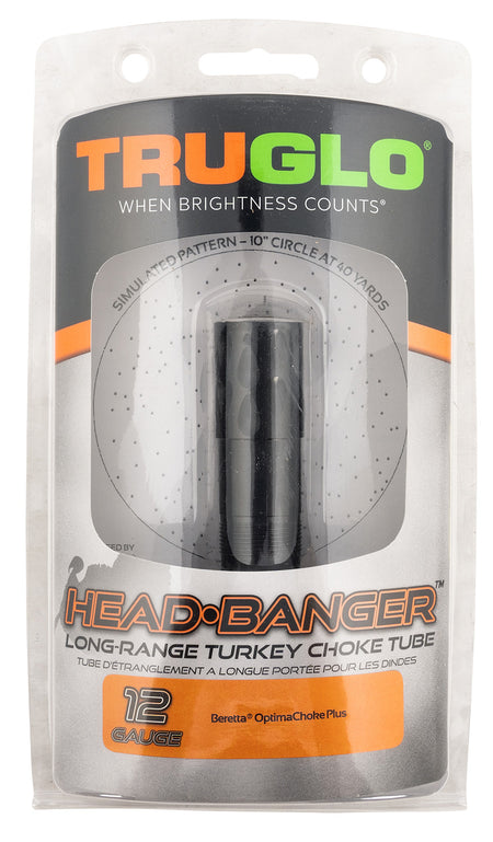 TruGlo Head Banger Long Range Turkey Choke Tube Optima 12 Gauge Steel TG-184X