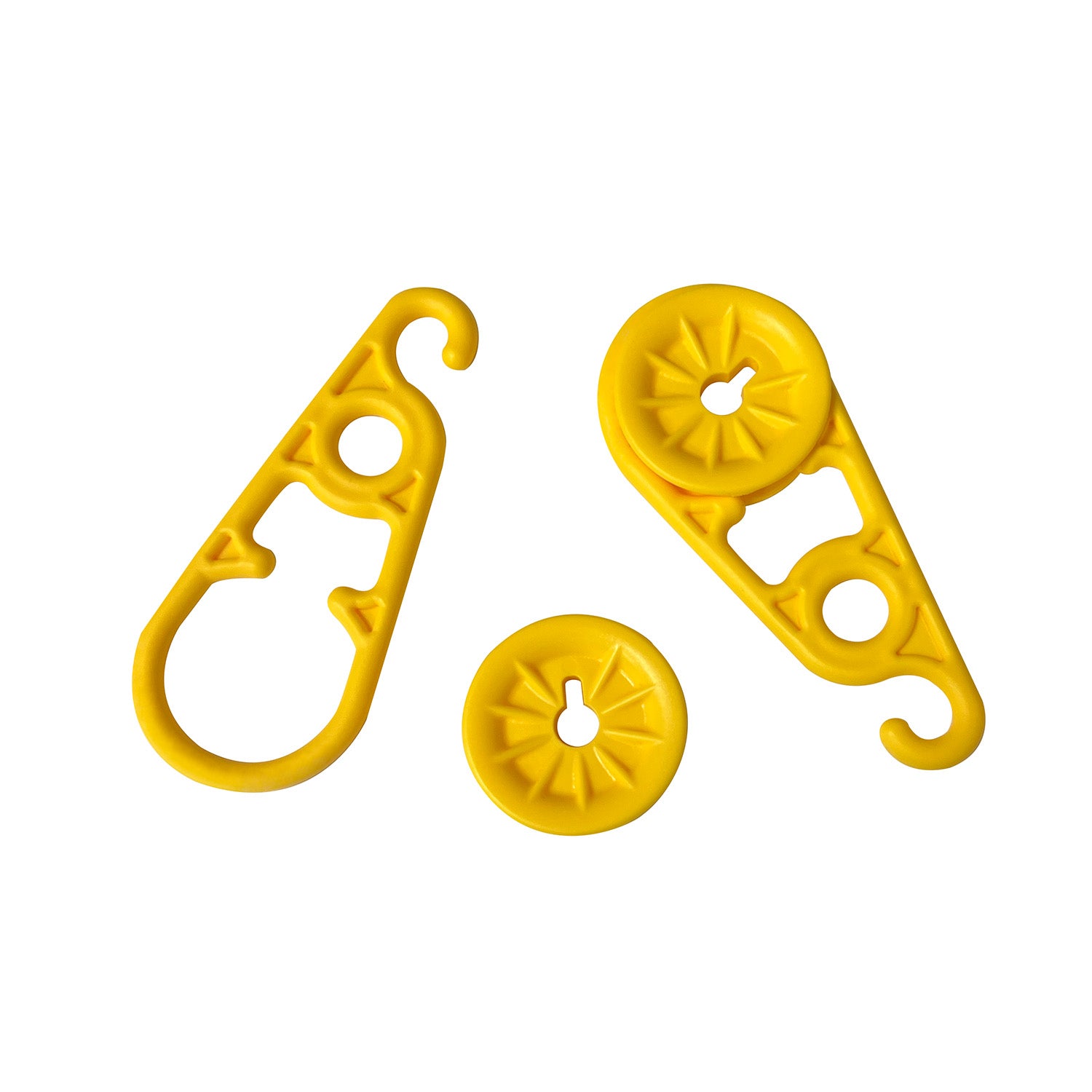 AccuSharp 1007C Super Snaps Heavy-Duty Yellow Tarp Clips 8.80" Long - 15 Pack