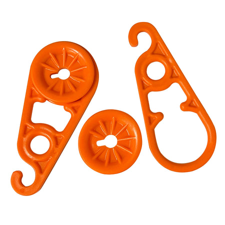 AccuSharp 1008C Super Snaps Heavy-Duty Orange XL Tarp Clips 7.80" Long - 15 Pack