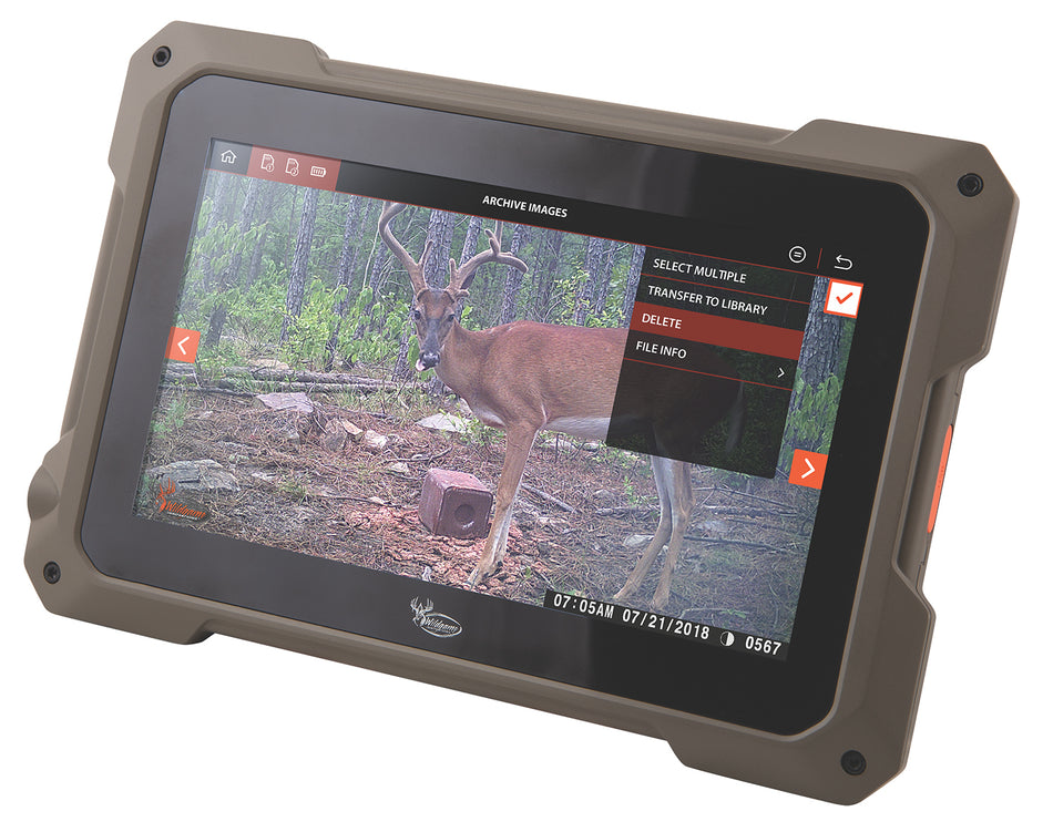 Wildgame Innovations Trail Pad SD Card Viewer Brown 7" Touchscreen with Dual 32GB SD Ports