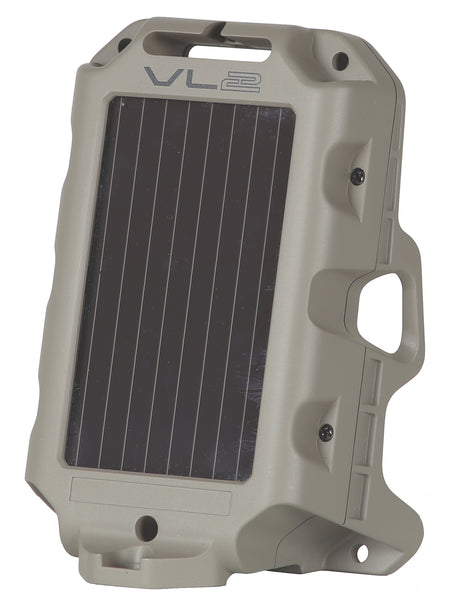 Wildgame Innovations Moonshine Solar-Powered PIR Motion Feeder Light Gray 100 Yard Range