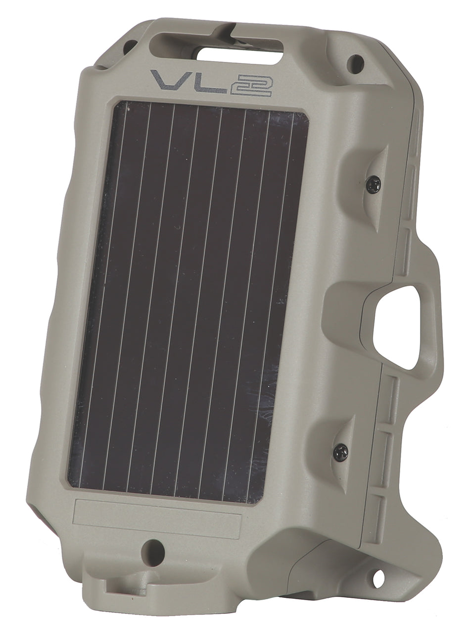 Wildgame Innovations Moonshine Solar-Powered PIR Motion Feeder Light Gray 100 Yard Range
