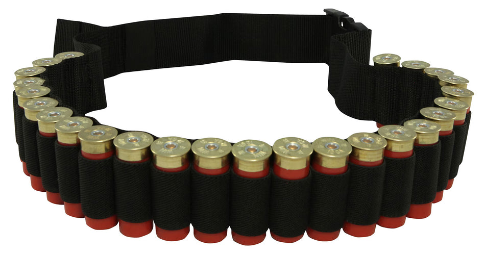 Hunters Specialties 00680 Shotgun Shell Carrier Belt Black Nylon Holds 25 Shells