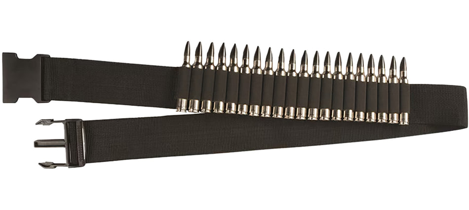 Hunters Specialties 00682 Rifle Cartridge Carrier Belt Black Nylon Webb 20rd