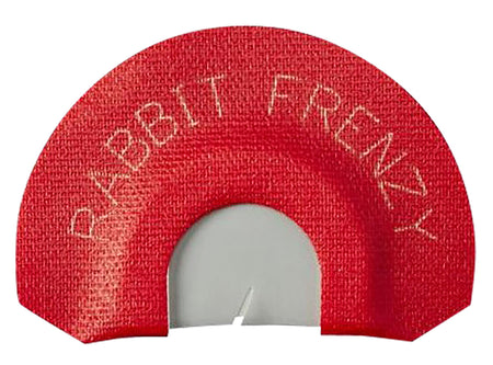 Johnny Stewart Rabbit Frenzy Double Reed Diaphragm Call 45-Degree Cut High-Pitched Distress Sounds Red