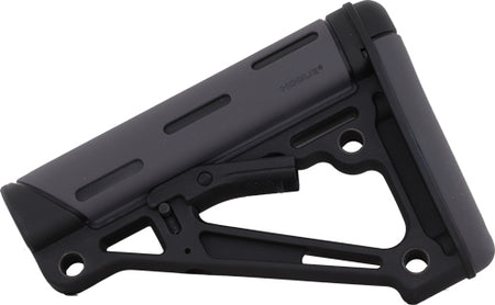 Hogue Collapsible AR-15 Stock Grey Mil-Spec Overmolded Rubber